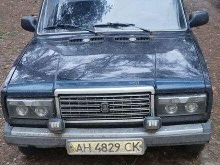 Черный ВАЗ 2107, объемом двигателя 1 л и пробегом 750 тыс. км за 520 $, фото 1 на Automoto.ua