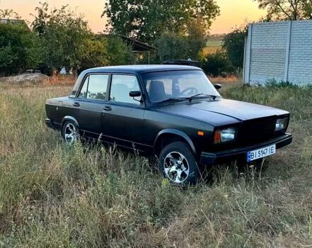 Черный ВАЗ 2107, объемом двигателя 1.5 л и пробегом 1250 тыс. км за 1500 $, фото 1 на Automoto.ua