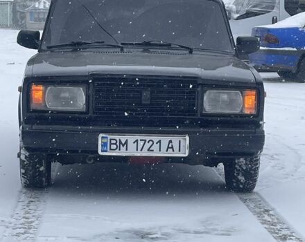 Черный ВАЗ 2107, объемом двигателя 1.5 л и пробегом 125 тыс. км за 1600 $, фото 1 на Automoto.ua
