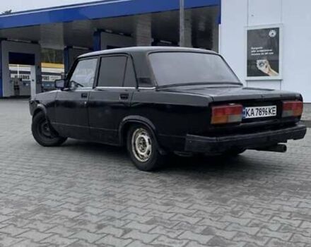 Черный ВАЗ 2107, объемом двигателя 1.57 л и пробегом 75 тыс. км за 1200 $, фото 1 на Automoto.ua