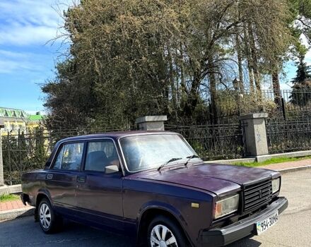 Фиолетовый ВАЗ 2107, объемом двигателя 13 л и пробегом 500 тыс. км за 550 $, фото 1 на Automoto.ua