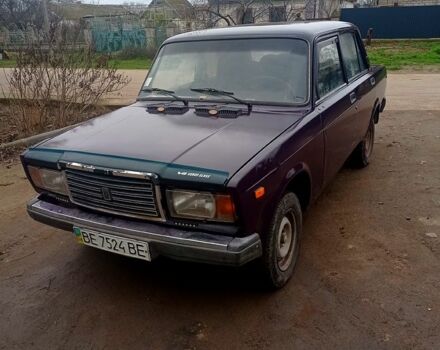 Фіолетовий ВАЗ 2107, об'ємом двигуна 1.5 л та пробігом 90 тис. км за 1000 $, фото 1 на Automoto.ua