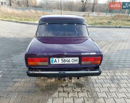 Фиолетовый ВАЗ 2107, объемом двигателя 1.45 л и пробегом 70 тыс. км за 1600 $, фото 4 на Automoto.ua
