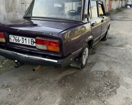 Фиолетовый ВАЗ 2107, объемом двигателя 1.6 л и пробегом 65 тыс. км за 850 $, фото 2 на Automoto.ua