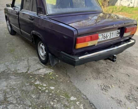 Фиолетовый ВАЗ 2107, объемом двигателя 1.6 л и пробегом 65 тыс. км за 850 $, фото 3 на Automoto.ua