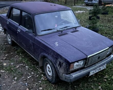 Фиолетовый ВАЗ 2107, объемом двигателя 1.5 л и пробегом 100 тыс. км за 500 $, фото 1 на Automoto.ua