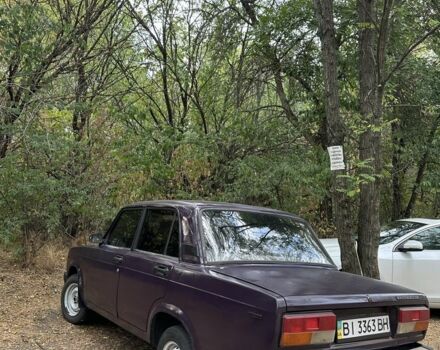 Фиолетовый ВАЗ 2107, объемом двигателя 1.5 л и пробегом 90 тыс. км за 550 $, фото 3 на Automoto.ua