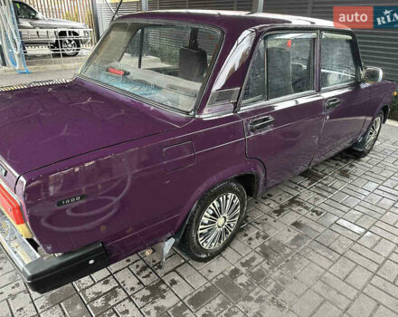 Фиолетовый ВАЗ 2107, объемом двигателя 1.45 л и пробегом 111 тыс. км за 550 $, фото 2 на Automoto.ua