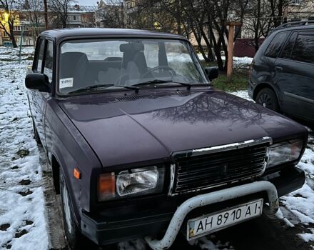 Фіолетовий ВАЗ 2107, об'ємом двигуна 1.5 л та пробігом 167 тис. км за 800 $, фото 4 на Automoto.ua