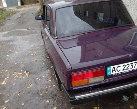 Фиолетовый ВАЗ 2107, объемом двигателя 1.5 л и пробегом 75 тыс. км за 1700 $, фото 12 на Automoto.ua