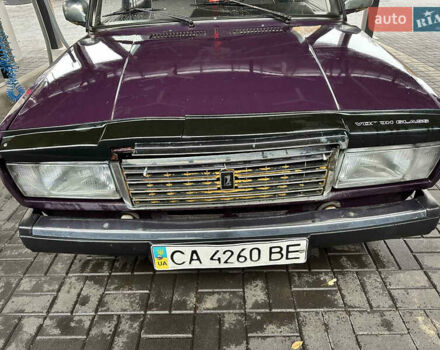 Фиолетовый ВАЗ 2107, объемом двигателя 1.45 л и пробегом 111 тыс. км за 550 $, фото 1 на Automoto.ua