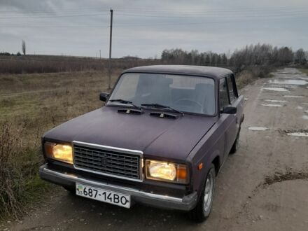 Фиолетовый ВАЗ 2107, объемом двигателя 3 л и пробегом 100 тыс. км за 473 $, фото 1 на Automoto.ua