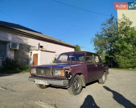 Фиолетовый ВАЗ 2107, объемом двигателя 1.57 л и пробегом 290 тыс. км за 400 $, фото 1 на Automoto.ua