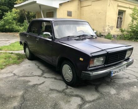 Фиолетовый ВАЗ 2107, объемом двигателя 1.5 л и пробегом 147 тыс. км за 650 $, фото 1 на Automoto.ua