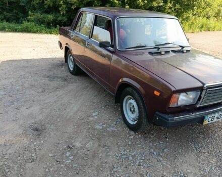 Красный ВАЗ 2107, объемом двигателя 1 л и пробегом 16 тыс. км за 1050 $, фото 1 на Automoto.ua
