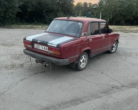 Красный ВАЗ 2107, объемом двигателя 1.6 л и пробегом 58 тыс. км за 384 $, фото 2 на Automoto.ua