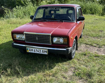 Красный ВАЗ 2107, объемом двигателя 1.5 л и пробегом 41 тыс. км за 1000 $, фото 1 на Automoto.ua