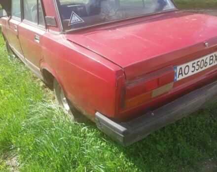 Красный ВАЗ 2107, объемом двигателя 1.5 л и пробегом 51 тыс. км за 350 $, фото 1 на Automoto.ua