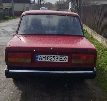Красный ВАЗ 2107, объемом двигателя 1.5 л и пробегом 91 тыс. км за 550 $, фото 1 на Automoto.ua