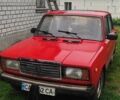 Красный ВАЗ 2107, объемом двигателя 1.45 л и пробегом 123 тыс. км за 515 $, фото 1 на Automoto.ua