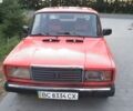 Красный ВАЗ 2107, объемом двигателя 1.3 л и пробегом 190 тыс. км за 350 $, фото 1 на Automoto.ua