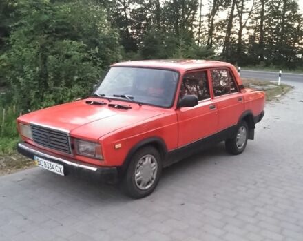 Красный ВАЗ 2107, объемом двигателя 1.3 л и пробегом 190 тыс. км за 350 $, фото 6 на Automoto.ua