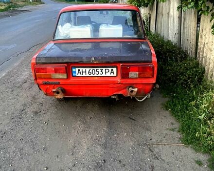 Красный ВАЗ 2107, объемом двигателя 1.5 л и пробегом 250 тыс. км за 300 $, фото 1 на Automoto.ua
