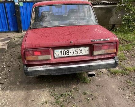 Красный ВАЗ 2107, объемом двигателя 1.45 л и пробегом 50 тыс. км за 600 $, фото 1 на Automoto.ua