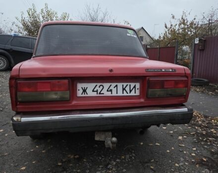 Красный ВАЗ 2107, объемом двигателя 1 л и пробегом 87 тыс. км за 500 $, фото 5 на Automoto.ua