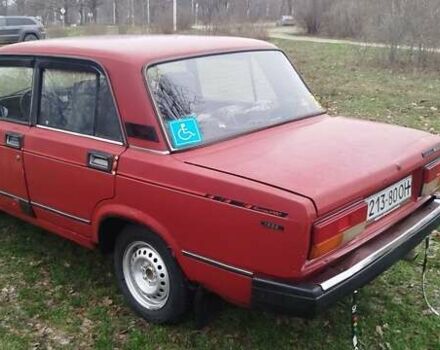 Красный ВАЗ 2107, объемом двигателя 1.3 л и пробегом 98 тыс. км за 593 $, фото 1 на Automoto.ua
