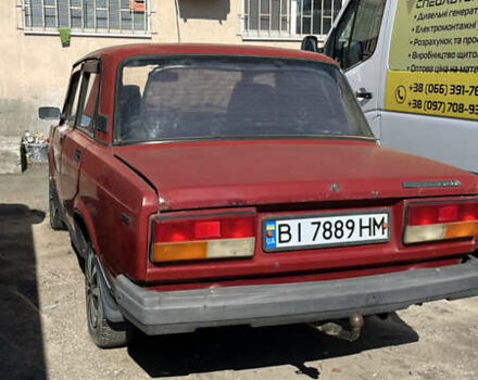 Красный ВАЗ 2107, объемом двигателя 1.5 л и пробегом 55 тыс. км за 700 $, фото 4 на Automoto.ua