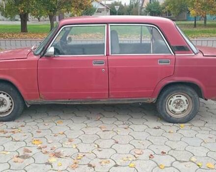 Красный ВАЗ 2107, объемом двигателя 1.45 л и пробегом 104 тыс. км за 526 $, фото 1 на Automoto.ua