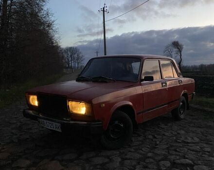 Красный ВАЗ 2107, объемом двигателя 1.5 л и пробегом 55 тыс. км за 474 $, фото 1 на Automoto.ua