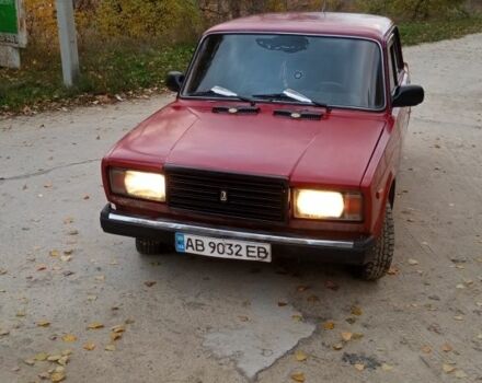 ВАЗ 2107 1991 в Каневе на Automoto.ua Красный ВАЗ 2107, объемом двигателя 1.5 л и пробегом 90 тыс. км за 833 $, фото 4 на Automoto.ua