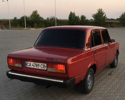 Красный ВАЗ 2107, объемом двигателя 1.5 л и пробегом 259 тыс. км за 852 $, фото 4 на Automoto.ua