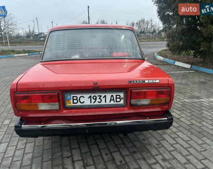Красный ВАЗ 2107, объемом двигателя 1.45 л и пробегом 35 тыс. км за 1600 $, фото 4 на Automoto.ua