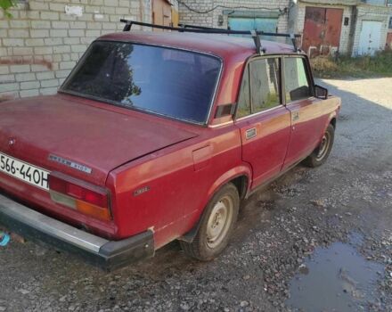 Красный ВАЗ 2107, объемом двигателя 1.5 л и пробегом 170 тыс. км за 1300 $, фото 4 на Automoto.ua