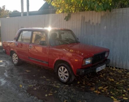 Красный ВАЗ 2107, объемом двигателя 3 л и пробегом 54 тыс. км за 555 $, фото 2 на Automoto.ua
