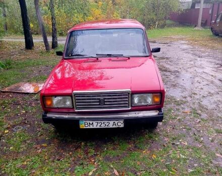 Красный ВАЗ 2107, объемом двигателя 1.5 л и пробегом 75 тыс. км за 720 $, фото 1 на Automoto.ua