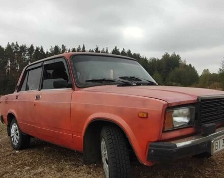 Красный ВАЗ 2107, объемом двигателя 1.5 л и пробегом 158 тыс. км за 615 $, фото 3 на Automoto.ua