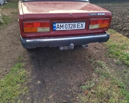 Красный ВАЗ 2107, объемом двигателя 1.5 л и пробегом 234 тыс. км за 591 $, фото 2 на Automoto.ua