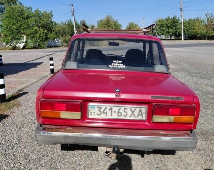 Красный ВАЗ 2107, объемом двигателя 3 л и пробегом 12 тыс. км за 650 $, фото 1 на Automoto.ua