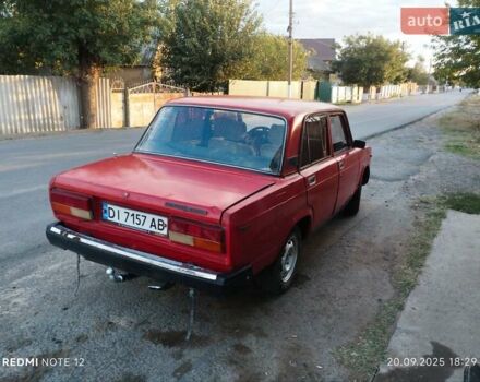 Красный ВАЗ 2107, объемом двигателя 1.5 л и пробегом 100 тыс. км за 600 $, фото 3 на Automoto.ua