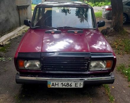 Красный ВАЗ 2107, объемом двигателя 1.5 л и пробегом 180 тыс. км за 500 $, фото 1 на Automoto.ua
