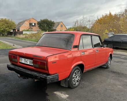 ВАЗ 2107 1996 в Гадяче на Automoto.ua Красный ВАЗ 2107, объемом двигателя 1.5 л и пробегом 81 тыс. км за 800 $, фото 5 на Automoto.ua