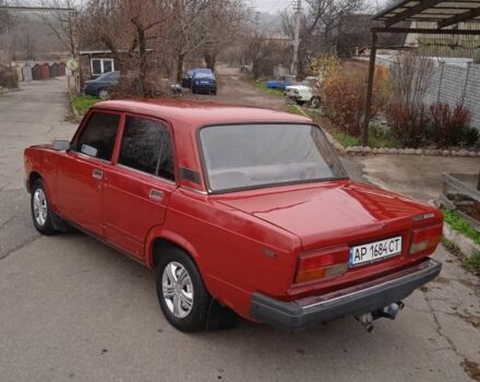 Красный ВАЗ 2107, объемом двигателя 1.5 л и пробегом 98 тыс. км за 615 $, фото 1 на Automoto.ua