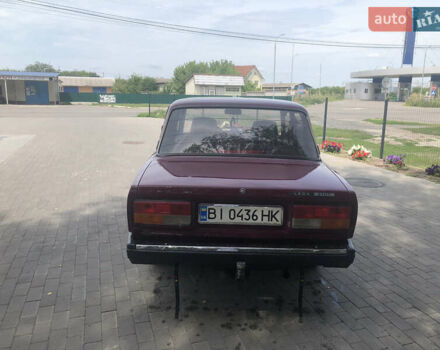 Красный ВАЗ 2107, объемом двигателя 1.5 л и пробегом 169 тыс. км за 1200 $, фото 6 на Automoto.ua