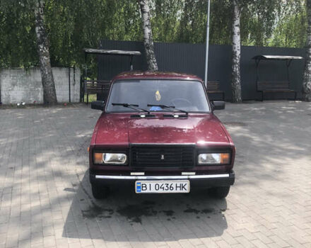 Красный ВАЗ 2107, объемом двигателя 1.5 л и пробегом 169 тыс. км за 1200 $, фото 1 на Automoto.ua