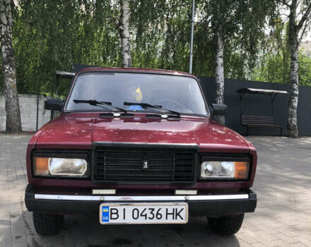 Красный ВАЗ 2107, объемом двигателя 1.5 л и пробегом 169 тыс. км за 1200 $, фото 3 на Automoto.ua