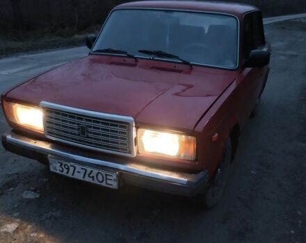 Червоний ВАЗ 2107, об'ємом двигуна 1.6 л та пробігом 110 тис. км за 355 $, фото 1 на Automoto.ua